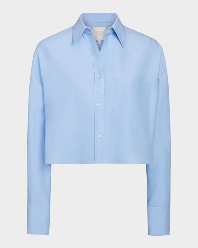 Little Big Joe Cropped Button-Front Shirt